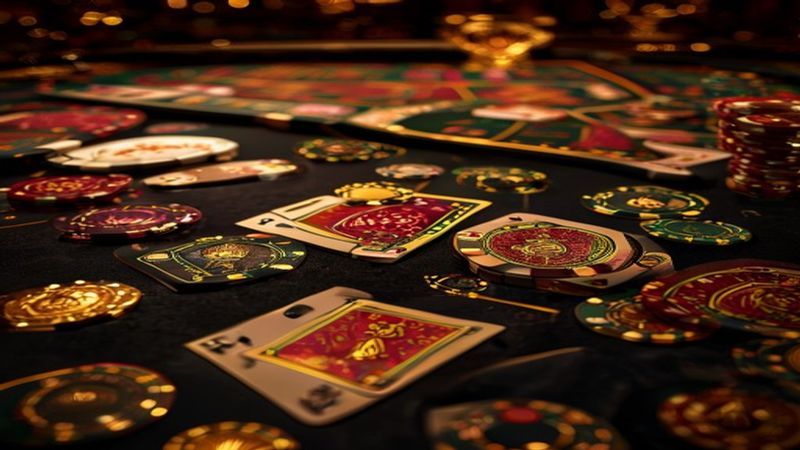 Minh họa ba cửa cược Baccarat